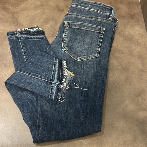 Vince Camuto Raw Hem Denim Jeans Ankle Skinny 27 /4 - Picture 4 of 4